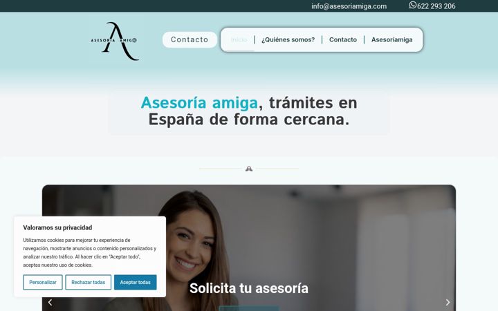 Screenshot of asesoriamiga.com