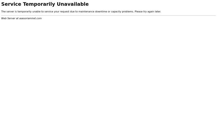 Screenshot of asesoriamiret.com