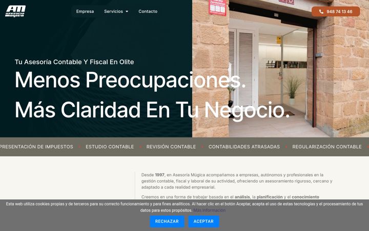 Screenshot of asesoriamugica.com