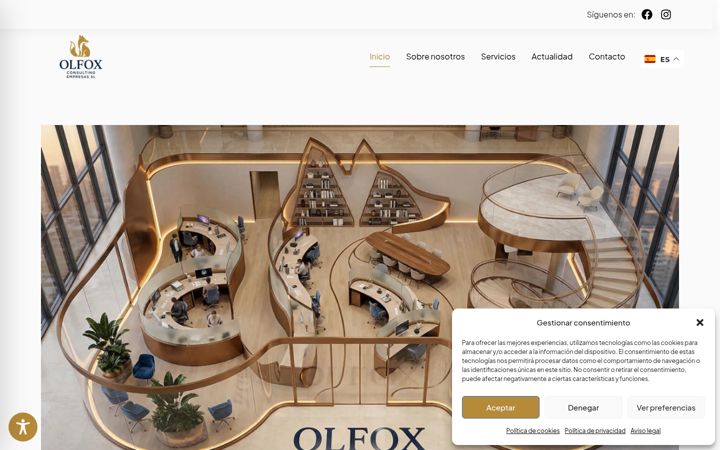 Screenshot of asesoriaolfox.com