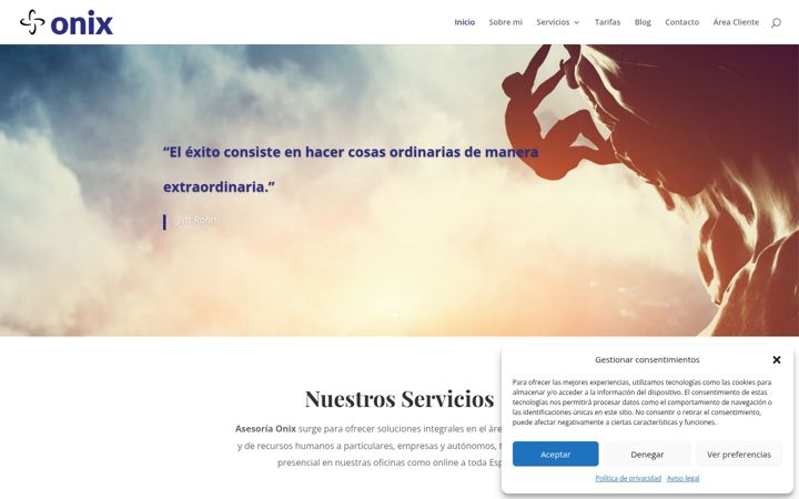 Screenshot di asesoriaonix.com