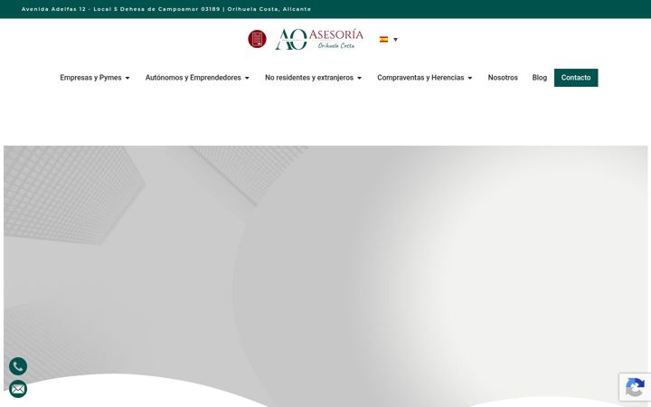 Screenshot di asesoriaorihuelacosta.com