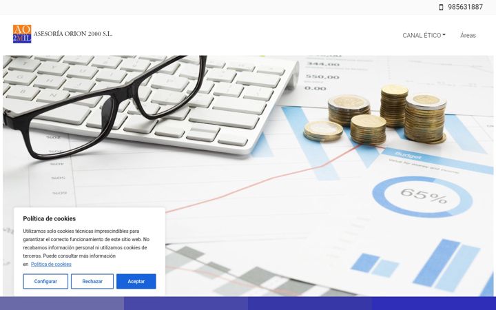 Screenshot of asesoriaorion.com
