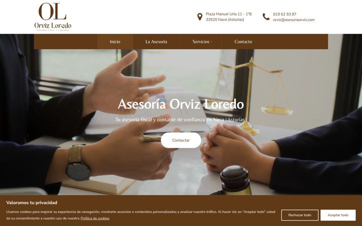 Screenshot di asesoriaorvizloredo.com