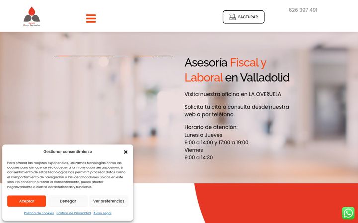 Screenshot of asesoriapastorfernandez.com