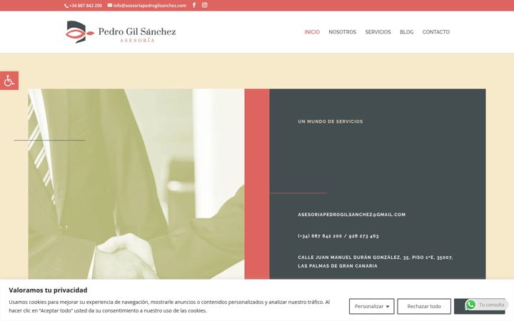 Screenshot di asesoriapedrogilsanchez.com