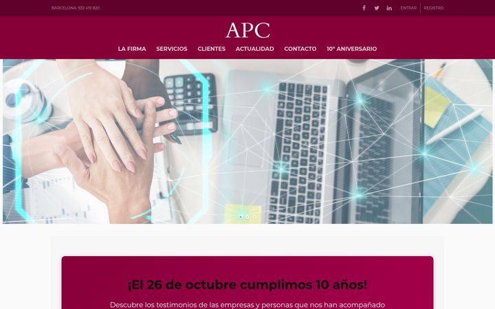 Skjámynd af asesoriapenalcorporativa.es