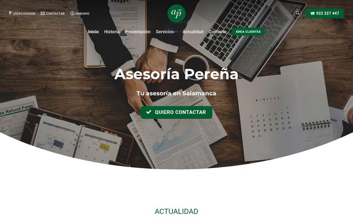 Screenshot di asesoriaperena.com