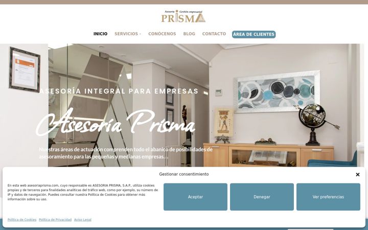 Screenshot of asesoriaprisma.com