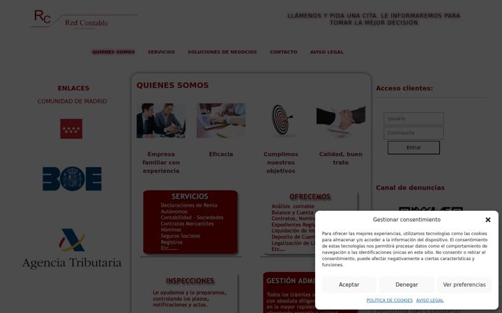 Screenshot di asesoriaredcontable.com