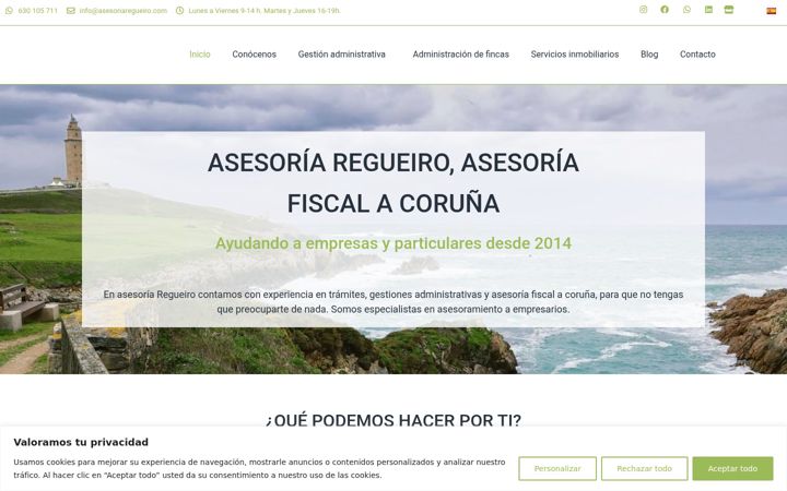 Screenshot of asesoriaregueiro.com