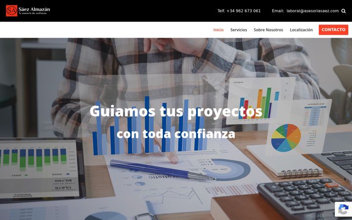 Screenshot of asesoriasaez.com
