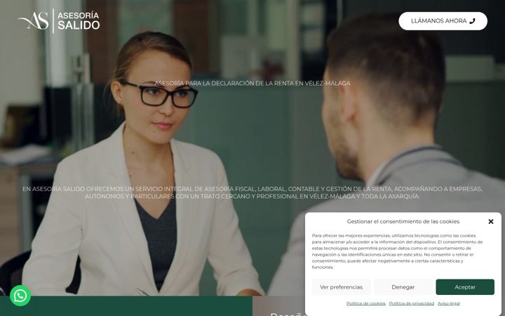 Screenshot of asesoriasalido.com