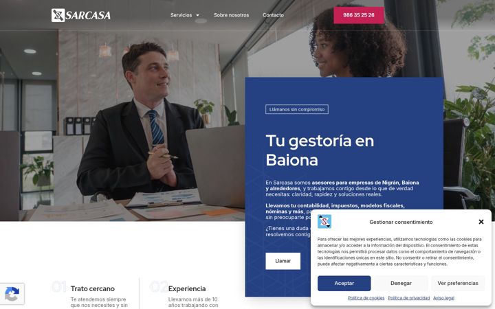 Captură de ecran a asesoriasarcasa.es
