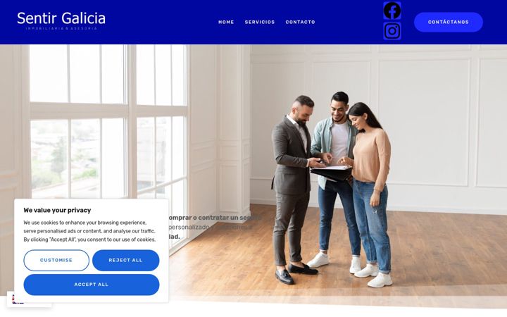 Screenshot of asesoriasentirgalicia.com