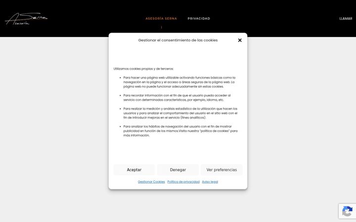 Screenshot of asesoriaserna.com