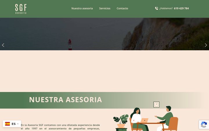 Screenshot of asesoriasgf.com