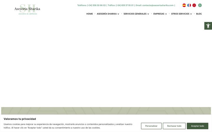 Screenshot of asesoriasharika.com