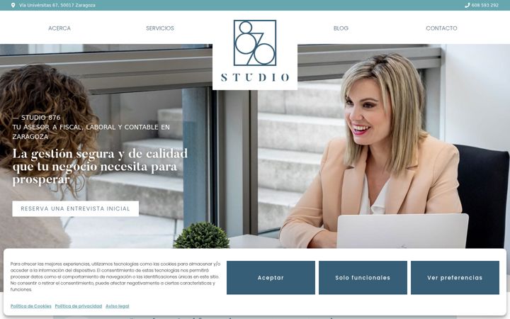 Screenshot of asesoriastudio876.com