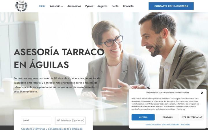 Screenshot of asesoriatarraco.com