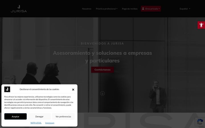 Captură de ecran a asesoriatarragona.es