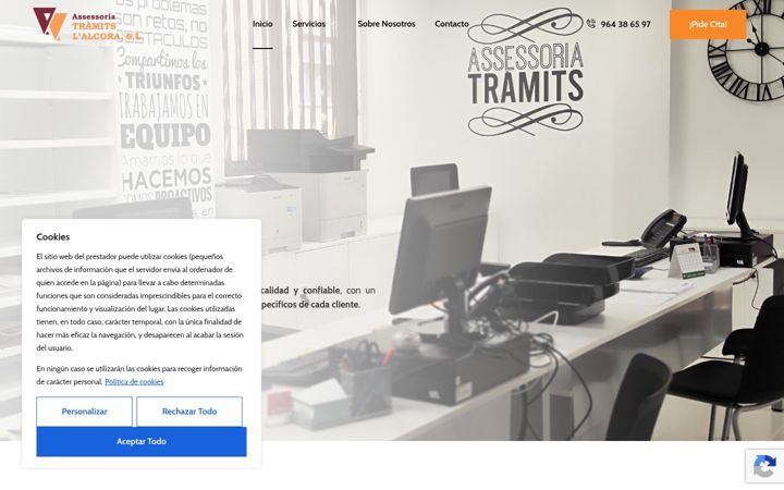 Screenshot of asesoriatramits.com