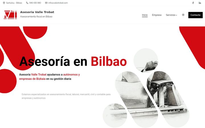 Screenshot of asesoriavalletrobat.com