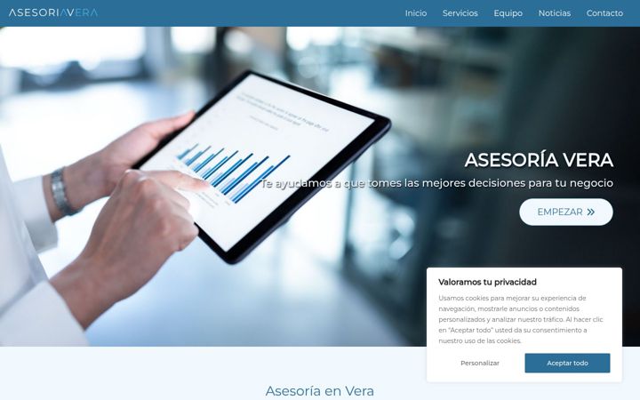 Screenshot of asesoriavera.es