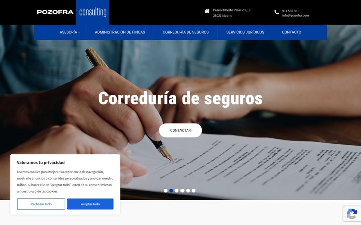 Screenshot of asesoriayadministraciondefincasvillaverde.es