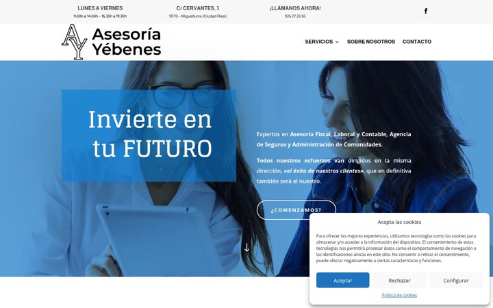 Ekraanipilt saidist asesoriayebenes.es