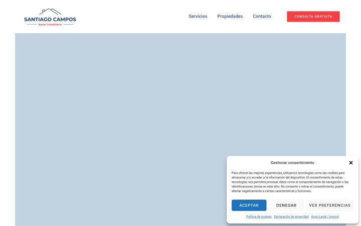 Screenshot of asesorinmobiliarioscampos.com