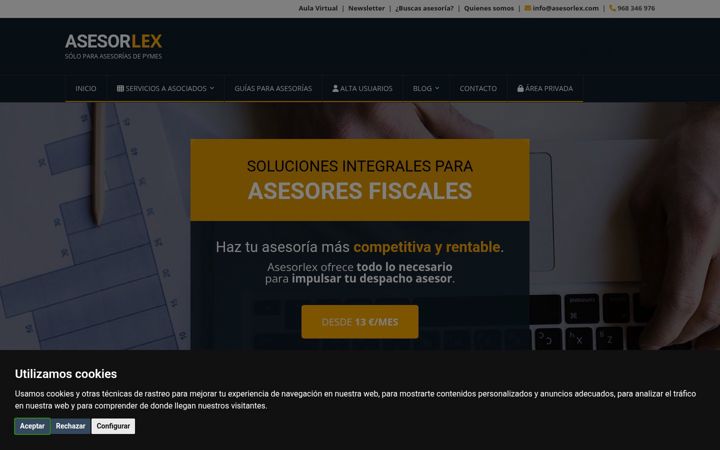 Screenshot von asesorlex.com