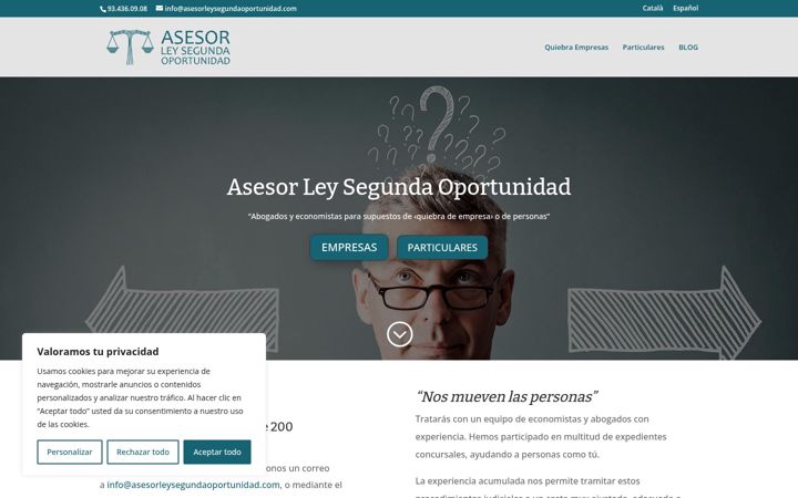 Screenshot von asesorleysegundaoportunidad.com