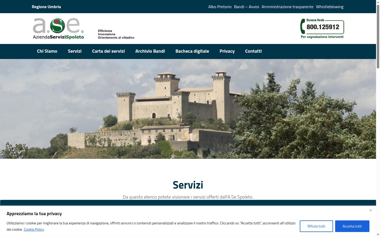 Screenshot des Einwilligungsbanners vor jeglicher Interaktion