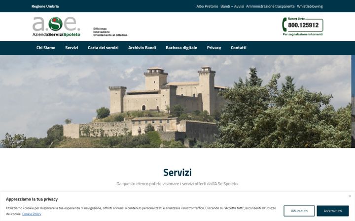 Screenshot von asespoleto.it