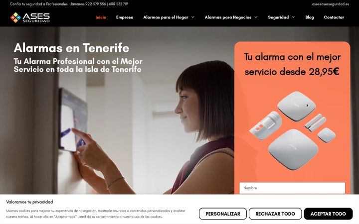 Screenshot of asesseguridad.es