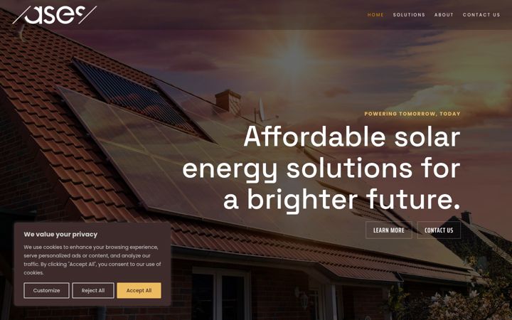 Screenshot of asesuk.com