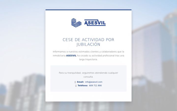 Screenshot of asesvil.com