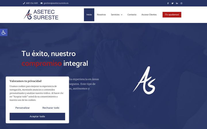 Screenshot of asetecsureste.com