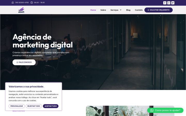 Screenshot of asetmkt.com