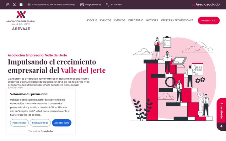 Screenshot of asevaje.es