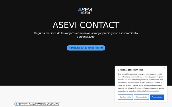 Zrzut ekranu asevicontact.com