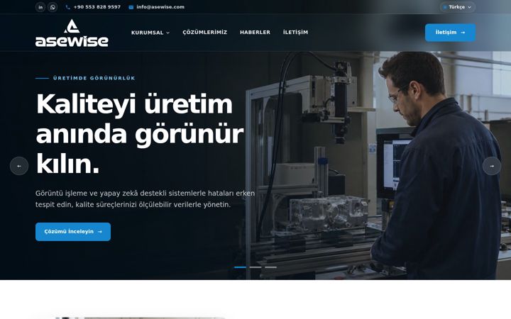 Екранна снимка на asewise.com