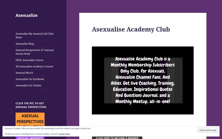 Screenshot of asexualize.com