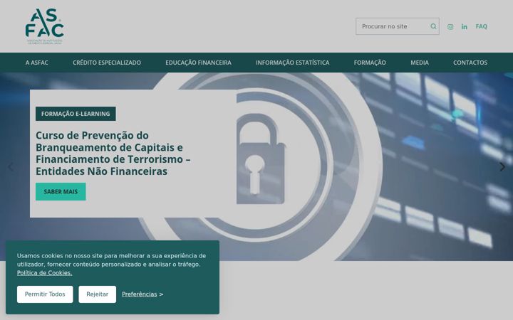 Screenshot stránky asfac.pt