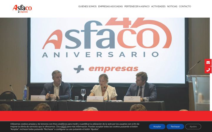 Screenshot of asfaco.com