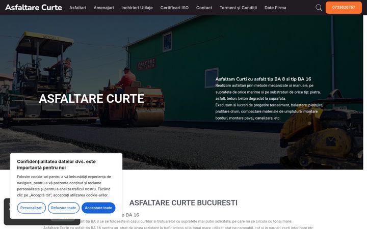 Screenshot of asfaltarecurte.ro