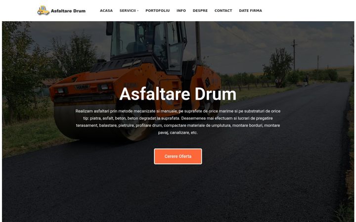 Screenshot of asfaltaredrum.ro
