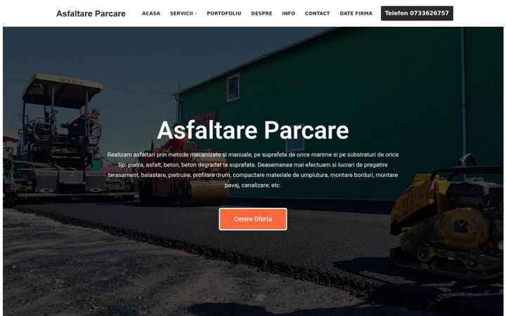 Screenshot of asfaltareparcare.ro