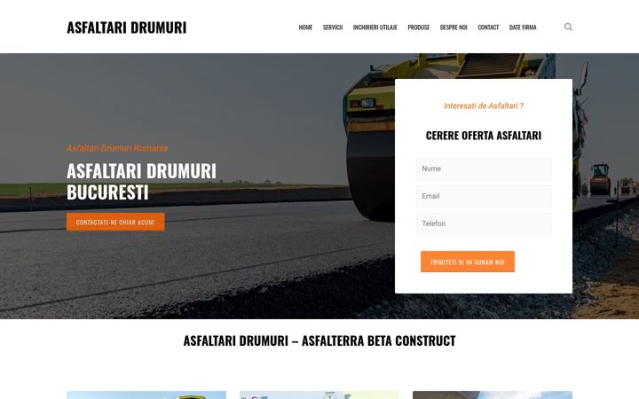 Screenshot of asfaltari-drumuri.ro